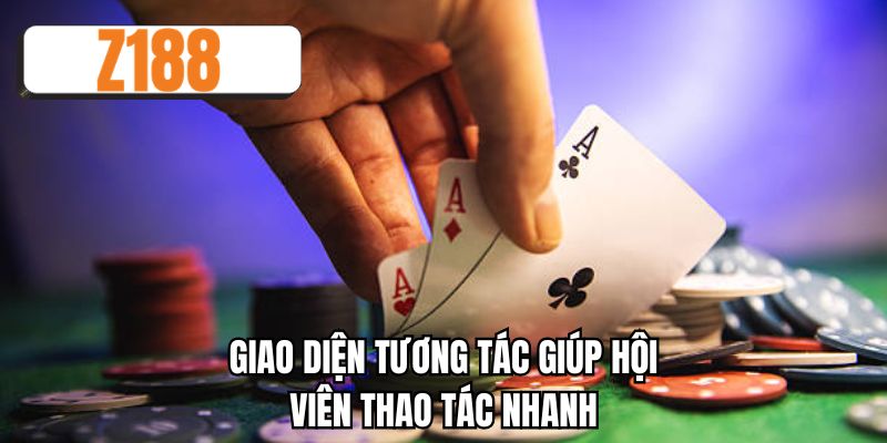 Giao diện tương tác giúp hội viên thao tác nhanh